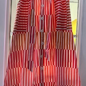 Tan and orange skirt size small